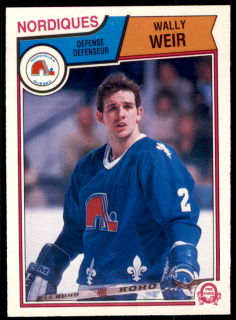 Hokejová karta Wally Weir O-Pee-Chee 1983-84 řadová č. 306
