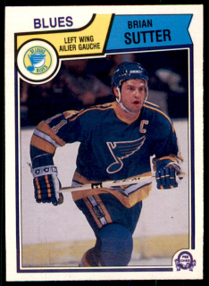 Hokejová karta Brian Sutter O-Pee-Chee 1983-84 řadová č. 320