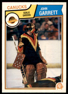 Hokejová karta John Garrett O-Pee-Chee 1983-84 řadová č. 349