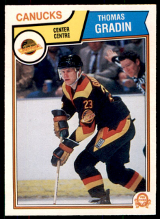 Hokejová karta Thomas Gradin O-Pee-Chee 1983-84 řadová č. 350