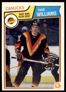Hokejová karta Dave Williams O-Pee-Chee 1983-84 řadová č. 363