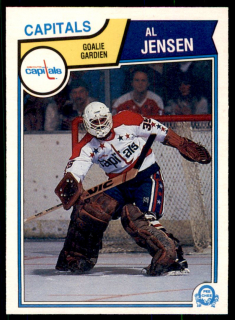 Hokejová karta Al Jensen O-Pee-Chee 1983-84 řadová č. 373