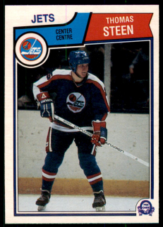Hokejová karta Thomas Steen O-Pee-Chee 1983-84 řadová č. 393