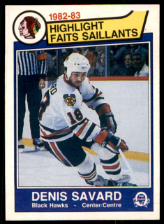 Hokejová karta Denis Savard O-Pee-Chee 1983-84 Highlight č. 96