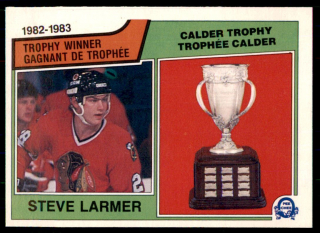 Hokejová karta Steve Larmer O-Pee-Chee 1983-84 Trophy Winner č. 206