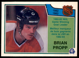 Hokejová karta Brian Propp O-Pee-Chee 1983-84 Goal Leader č. 218