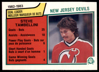 Hokejová karta Steve Tambellini O-Pee-Chee 1983-84 Goal Leader č. 223