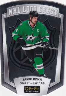 Hokejová karta Jamie Benn OPC Platinum 2016-17 NHL Logo Crest č. NHLLD-11