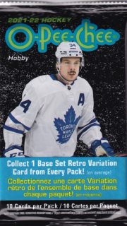 Balíček hokejových karet UD O-Pee-Chee Hockey 2021-22 Hobby