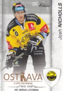 Hokejová karta Josh Nicholls OFS 17/18 S.I. Expo Ostrava base 1 of 8