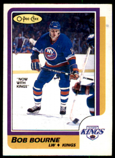 Hokejová karta Bob Bourne O-Pee-Chee 1986-87 řadová č. 14