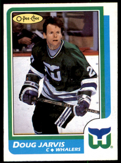 Hokejová karta Doug Jarvis O-Pee-Chee 1986-87 řadová č. 28