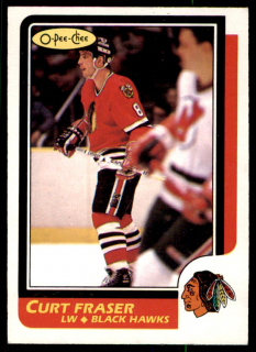 Hokejová karta Curt Fraser O-Pee-Chee 1986-87 řadová č. 31