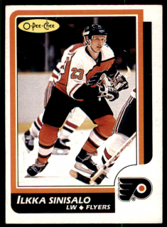 Hokejová karta Ilkka Sinisalo O-Pee-Chee 1986-87 řadová č. 36