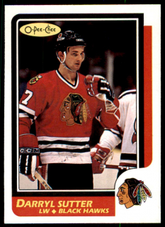 Hokejová karta Darryl Sutter O-Pee-Chee 1986-87 řadová č. 49