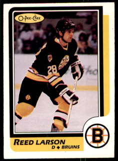 Hokejová karta Reed Larson O-Pee-Chee 1986-87 řadová č. 110
