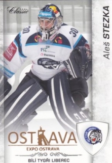 Hokejová karta Aleš Stezka OFS 17/18 S.I. Expo Ostrava base 1of 8