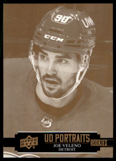 Hokejová karta Joe Veleno UD S1 2021-22 UD Portraits Rookie č. P-33