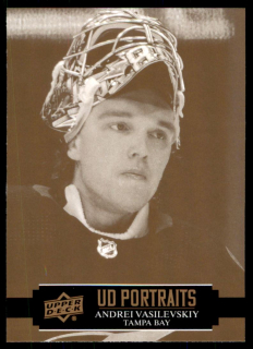 Hokejová karta Andrei Vasilevskiy UD S1 2021-22 UD Portraits č. P-12