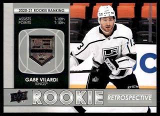 Hokejová karta Gabe Vilardi UD S1 2021-22 Rookie Retrospective č. RR-6