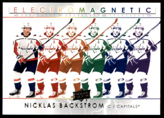 Hokejová karta Nicklas Backstrom UD S1 2021-22 Electromagnetic č. EM-30