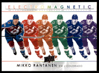Hokejová karta Mikko Rantanen UD S1 2021-22 Electromagnetic č. EM-3