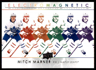 Hokejová karta Mitch Marner UD S1 2021-22 Electromagnetic č. EM-5