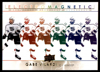 Hokejová karta Gabe Vilardi UD S1 2021-22 Electromagnetic GOLD č. EM-2
