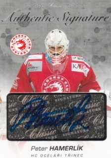 Hokejová karta Peter Hamerlík OFS 17/18 S.I. Authentic Signature Platinum
