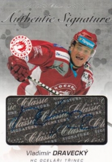 Hokejová karta Vladimír Dravecký OFS 17/18 S.I. Authentic Signature Platinum