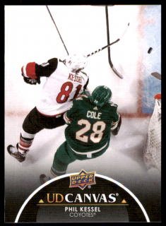 Hokejová karta Phil Kessel UD S1 2021-22 UD Canvas Black č. C5