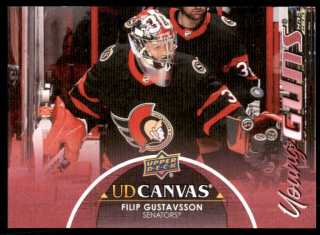 Hokejová karta Filip Gustavsson UD S1 2021-22 Young Guns UD Canvas č. C93