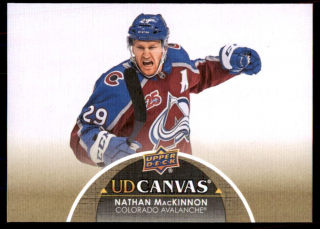 Hokejová karta Nathan MacKinnon UD S1 2021-22 UD Canvas č. C21