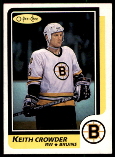 Hokejová karta Keith Crowder O-Pee-Chee 1986-87 řadová č. 130