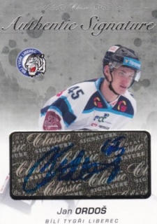 Hokejová karta Jan Ordoš OFS 17/18 S.I. Authentic Signature Platinum