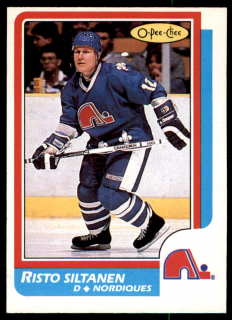 Hokejová karta Risto Siltanen O-Pee-Chee 1986-87 řadová č. 187