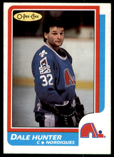 Hokejová karta Dale Hunter O-Pee-Chee 1986-87 řadová č. 192
