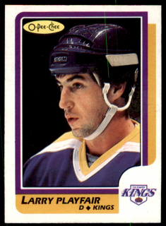 Hokejová karta Larry Playfair O-Pee-Chee 1986-87 řadová č. 195