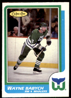 Hokejová karta Wayne Babych O-Pee-Chee 1986-87 řadová č. 213