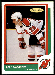 Hokejová karta Uli Hiemer O-Pee-Chee 1986-87 řadová č. 226