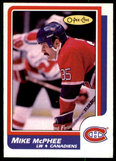 Hokejová karta Mike McPhee O-Pee-Chee 1986-87 řadová č. 221