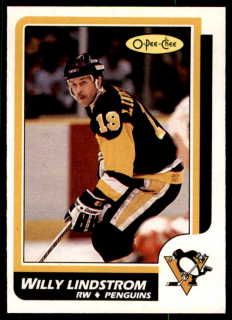 Hokejová karta Willy Lindstrom O-Pee-Chee 1986-87 řadová č. 232