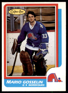 Hokejová karta Mario Gosselin O-Pee-Chee 1986-87 řadová č. 235