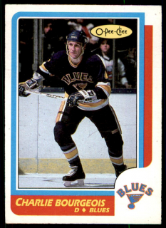 Hokejová karta Charlie Bourgeois O-Pee-Chee 1986-87 řadová č. 239