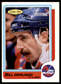 Hokejová karta Bill Derlago O-Pee-Chee 1986-87 řadová č. 254