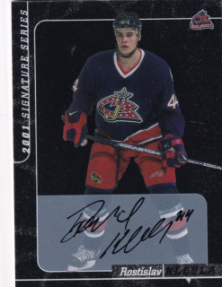 Hokejová karta Rostislav Klesla ITG 00-01 Signature Series RC č. 247