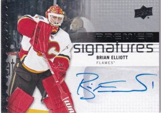 Hokejová karta Brian Elliott UD Premier 16-17 Premier Signatures č. PS-BE
