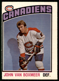Hokejová karta John Van Boxmeer O-Pee-Chee 1976-77 řadová č. 330