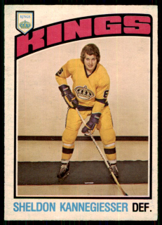 Hokejová karta Sheldon Kannegiesser O-Pee-Chee 1976-77 řadová č. 335