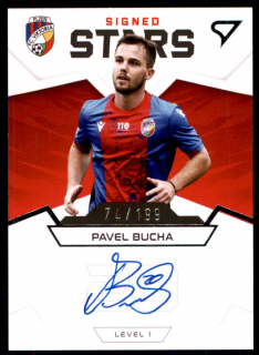 Fotbalová karta Pavel Bucha Fortuna Liga 21-22 S1 Signed Stars 74/199 č. S1-BU
